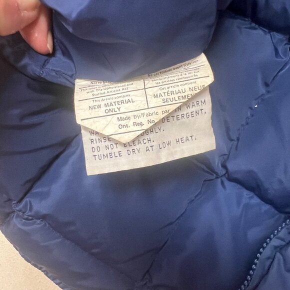 Vintage Eddie Bauer Women's Premium Quality Goose Down Blue Puffer Vest Sz M - Picture 4 of 8